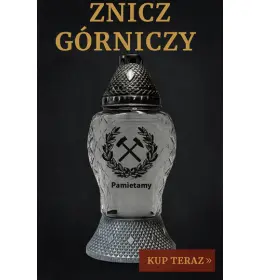 Znicz dla górnika-tradycyjne znicze górnicze