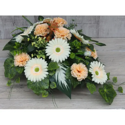 Stroik kompozycja na grób gerbera goździk 1/2