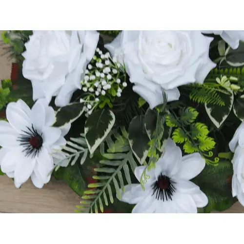 BIAŁA RÓŻA Z DALIĄ STROIK NA GRÓB