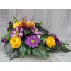 Komplet stroik + bukiet z kwiatów sztucznych – gerbera peonia