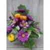 Komplet stroik + bukiet z kwiatów sztucznych – gerbera peonia