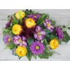 Komplet stroik + bukiet z kwiatów sztucznych – gerbera peonia