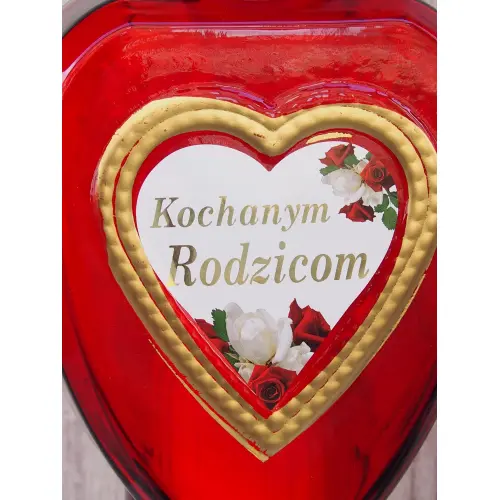 ZNICZ LAMPION Z DEDYKACJĄ KOCHANYM RODZICOM