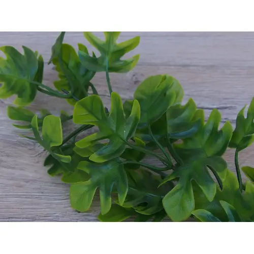 GAŁĄZKA DODATEK DO KWIATÓW LIŚĆ MONSTERA MINI